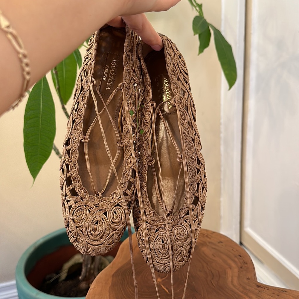 Aquazzura strappy ballet flats